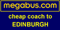 Megabus cheap coach to Edinburgh