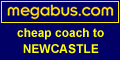 Megabus cheap coach to Newcastle 