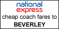 cheap coach tickets and timetable for coaches to beverley