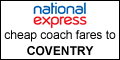 cheap coach tickets and timetable for coaches to coventry