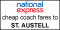 cheap coach tickets and timetable for coaches to st austell